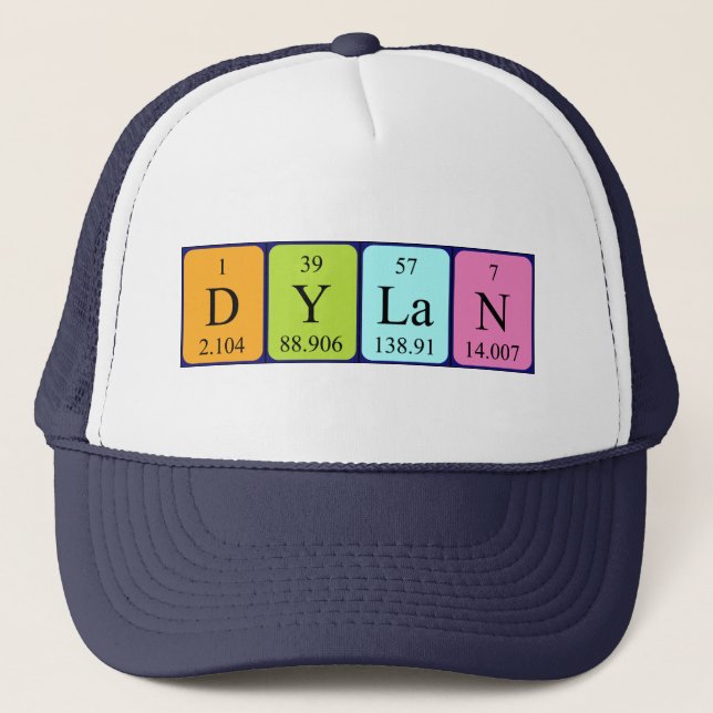 Dylan periodic table name hat (Front)