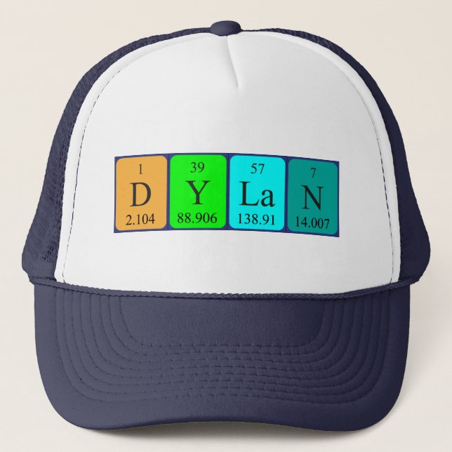 Dylan periodic table name hat (Front)