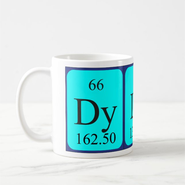Dylan periodic table name mug (Left)