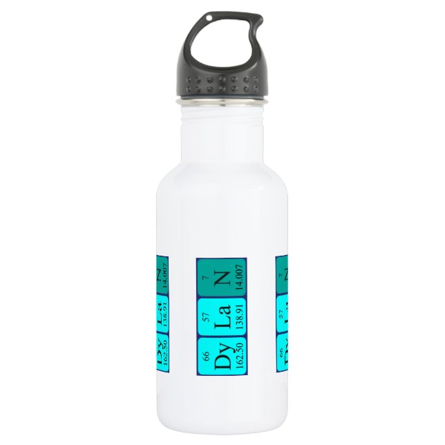 Dylan periodic table name water bottle (Front)