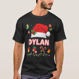 Dylan Santa Claus Hat Family Merry Christmas Xmas T-Shirt