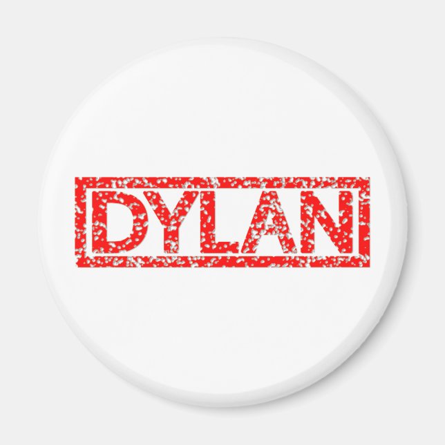Dylan Stamp Magnet (Front)