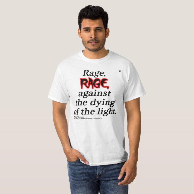 Dylan Thomas "Rage" Men's Value Tee (Front Full)