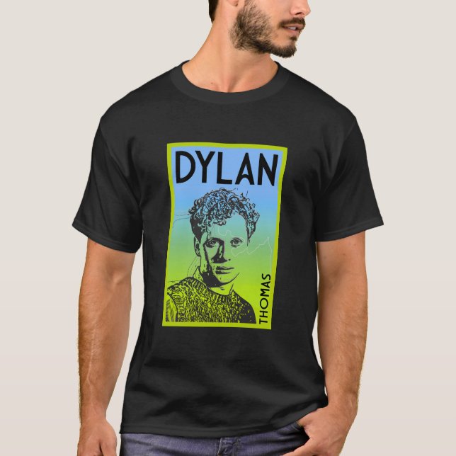 Dylan Thomas Welsh Poet T-Shirt (Front)