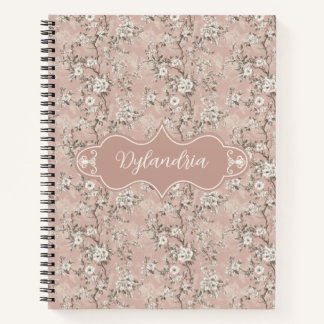 Dylandria Vintage Dusty Rose Pink Deluxe Notebook