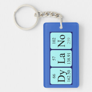 Dylano periodic table name keyring