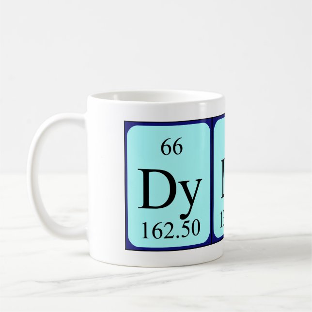 Dylano periodic table name mug (Left)