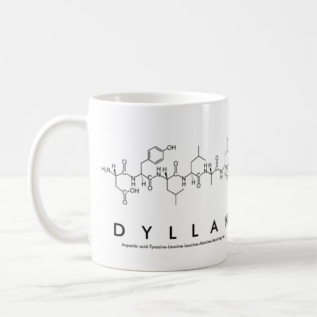 Dyllan peptide name mug (Left)