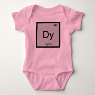 Dylon Name Chemistry Element Periodic Table Baby Bodysuit