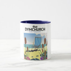 Dymchurch Kent seaside travel poster Mug