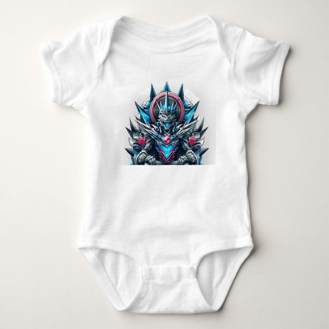 Dynamic 3D Graphic  Baby Bodysuit (Front)