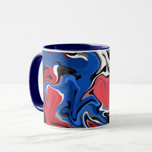 Dynamic Abstract Artwork with Bold Colours Mug