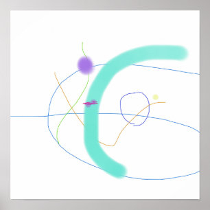 Dynamic Abstract Composition Poster