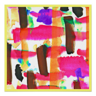 Dynamic Abstract Pattern in Art Poster