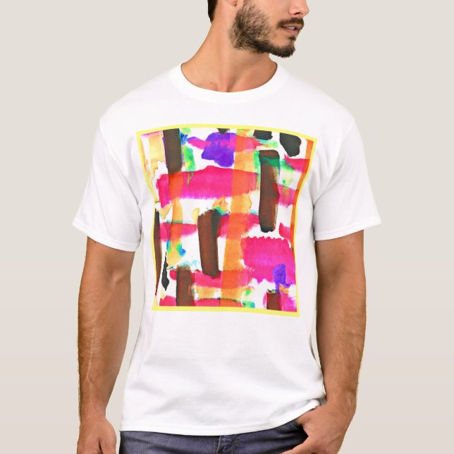 Dynamic Abstract Pattern in Art T-Shirt (Front)