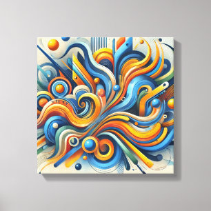 Dynamic Abstract Wall Art