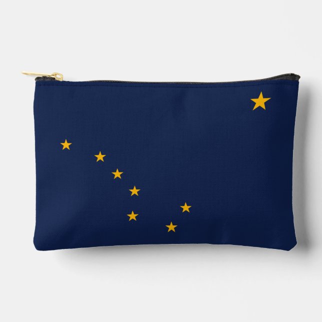 Dynamic Alaska State Flag Graphic on a Accessory Pouch (Front)