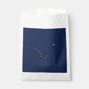 Dynamic Alaska State Flag Graphic on a Favour Bags