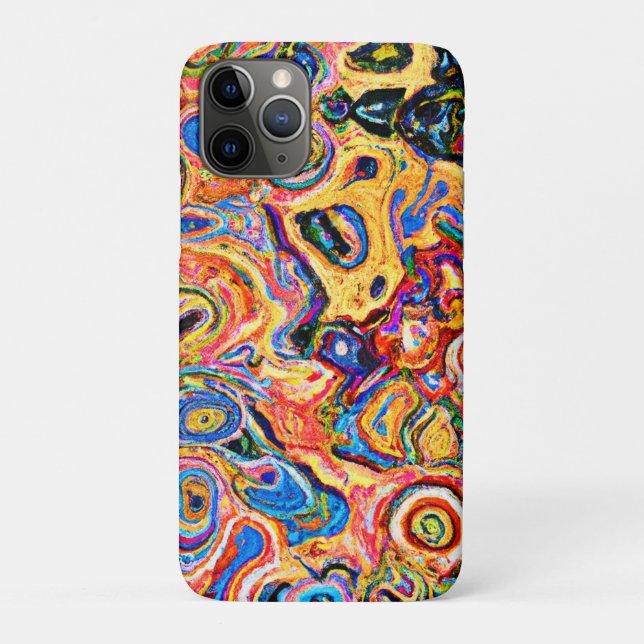 Dynamic and Vibrant Abstract Pattern Case-Mate iPhone Case (Back)