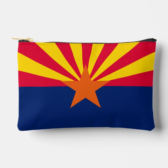 Dynamic Arizona State Flag Graphic on a Accessory Pouch (Front)