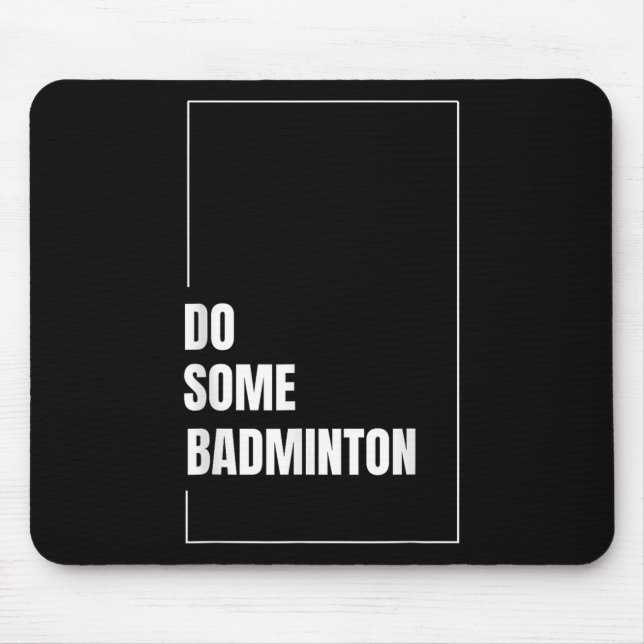 Dynamic Badminton Shuttle Racket Sport Play Challe Mouse Mat (Front)