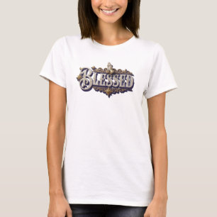 Dynamic BLESSED Fashion Print T-Shirt