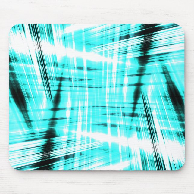 Dynamic blue streaked background mouse mat (Front)