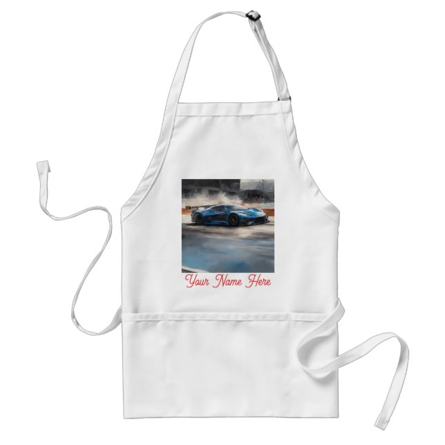 Dynamic Blue Urban Race Scene  Standard Apron (Front)