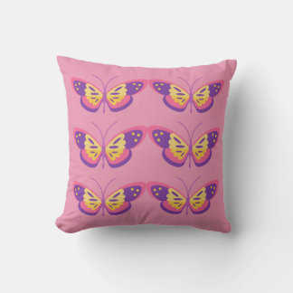 Dynamic Butterfly Swirl Pillow