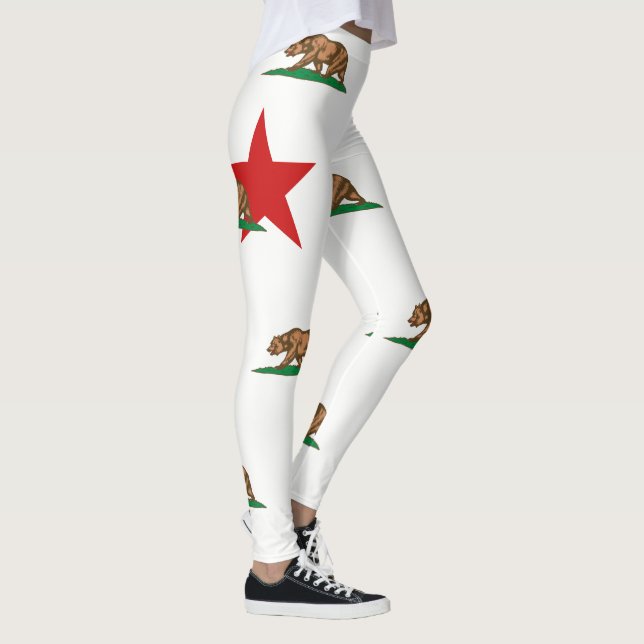 Dynamic California State Flag Graphic on a Leggings (Right)