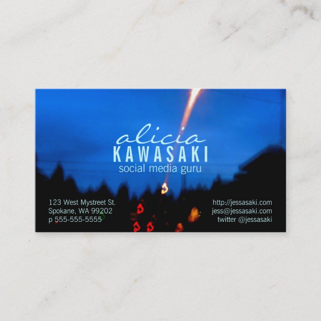 Dynamic Camera Aperture Shutter Graphic Business Card (Front)