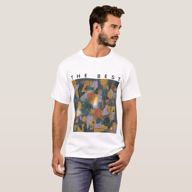 Dynamic Chaotic Abstract T-Shirt The Best (Front Full)