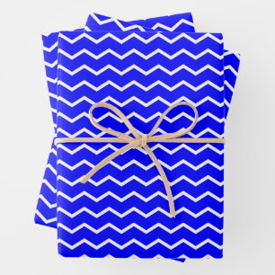Dynamic Chevron Waves Pattern Wrapping Paper Sheet