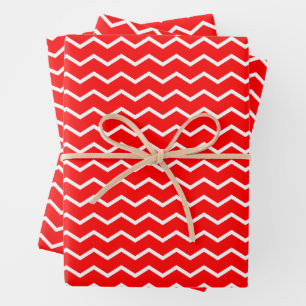 Dynamic Chevron Waves Pattern Wrapping Paper Sheet
