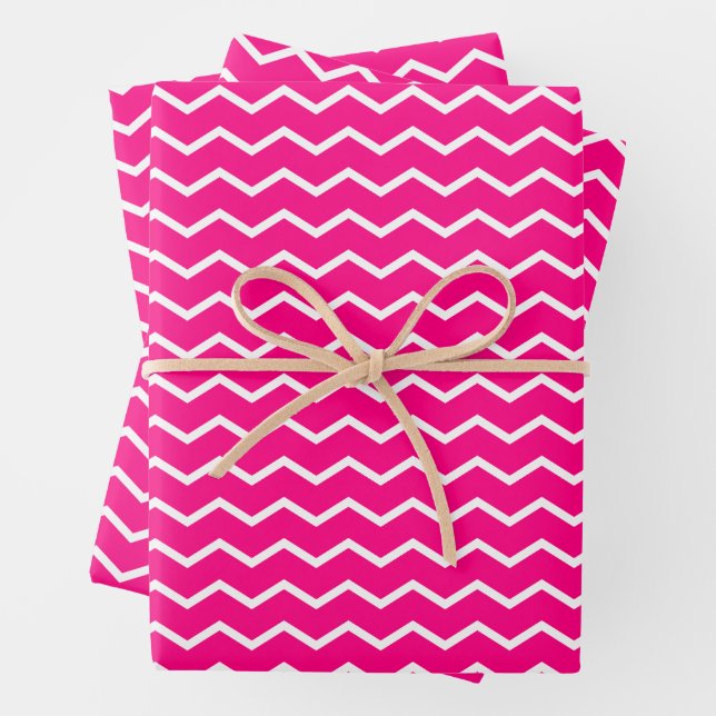 Dynamic Chevron Waves Pattern Wrapping Paper Sheet (In situ)