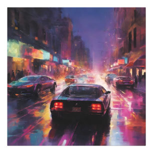 Dynamic Cityscape Racing Photo Print