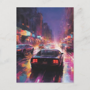 Dynamic Cityscape Racing  Postcard