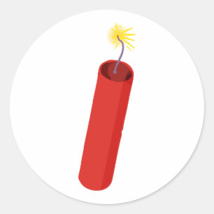 dynamic classic round sticker