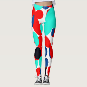 Dynamic Color Play Style Pattern Leggings