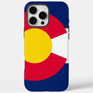 Dynamic Colorado State Flag Graphic on a iPhone 16 Pro Max Case