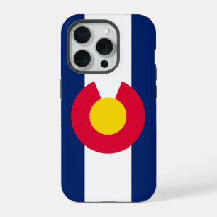 Dynamic Colorado State Flag Graphic on a iPhone 15 Pro Case