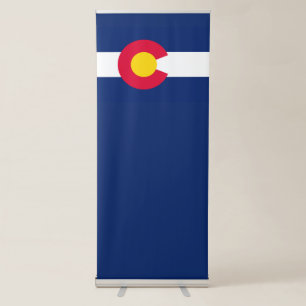 Dynamic Colorado State Flag Graphic on a Retractable Banner