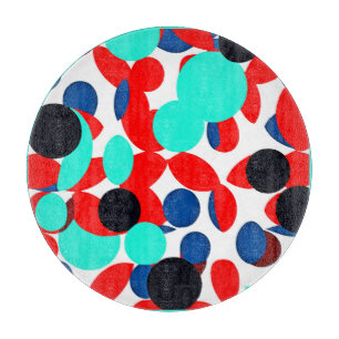 Dynamic Colour Play Style Pattern Cutting Board