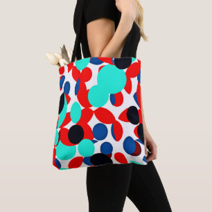 Dynamic Colour Play Style Pattern Tote Bag