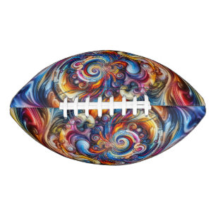 Dynamic Colour Vortex American Football