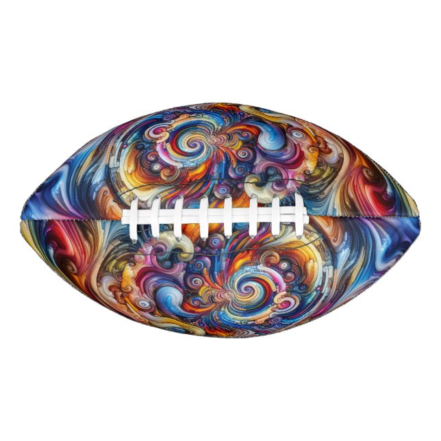 Dynamic Colour Vortex American Football (Front)