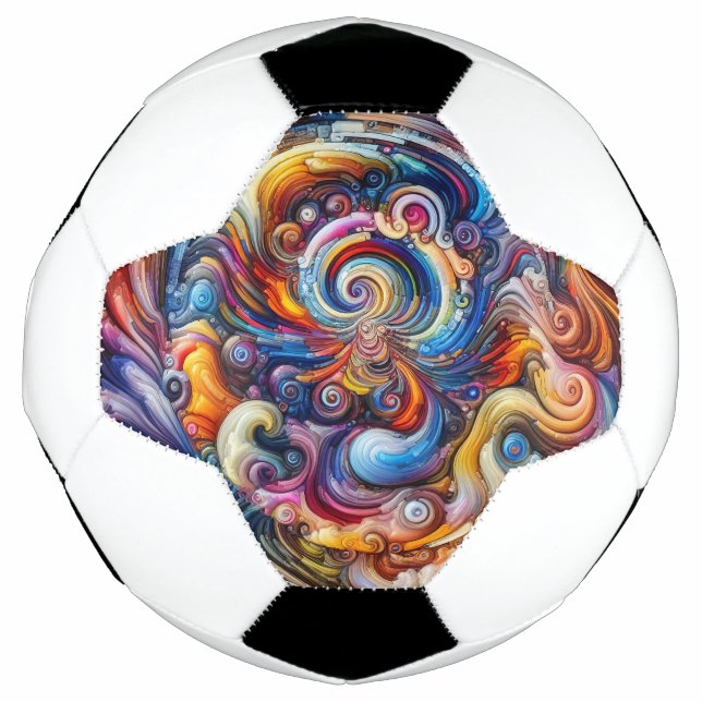 Dynamic Colour Vortex Football (Front)