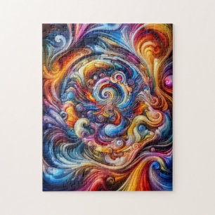 Dynamic Colour Vortex Jigsaw Puzzle