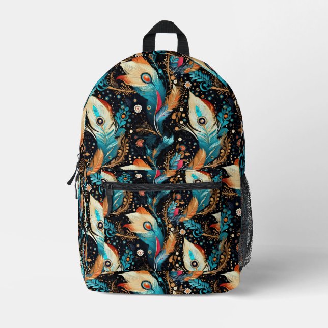 Dynamic Comet and Nebula Voyage Printed Backpack (Front)