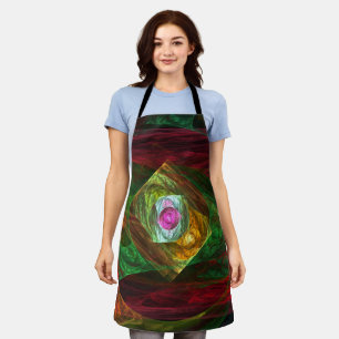 Dynamic Connections Abstract Art Apron